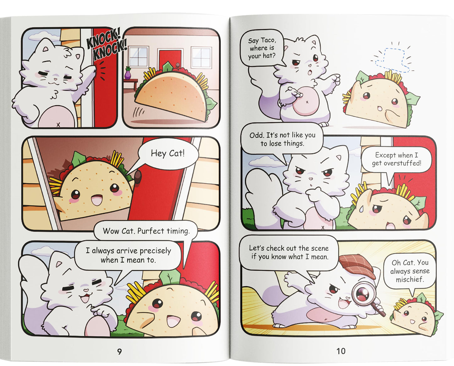 Taco Cat Goat Cheese Pizza and the Case of the Missing Hat - Graphic Novel - Hilarious & Fun Hardback Book for Ages 7+, Full-Color Artwork - Family-Friendly, Great for Gifting