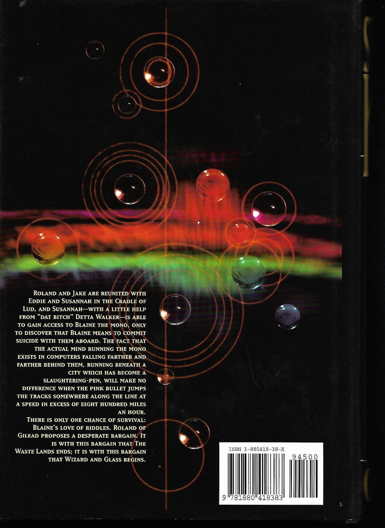 The Dark Tower, Vol. 4: Wizard and Glass — back cover