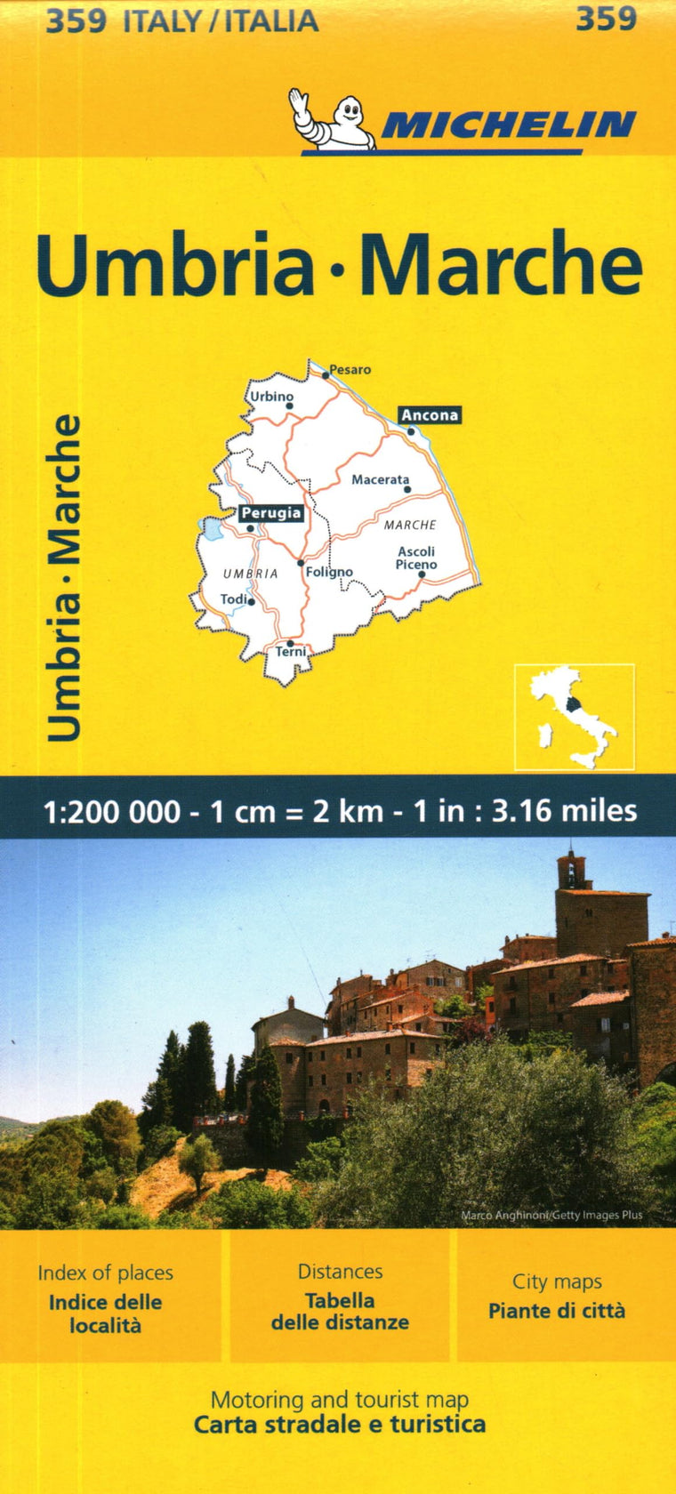 Italy: Umbria, Marche Map 359 (Maps/Local (Michelin))
