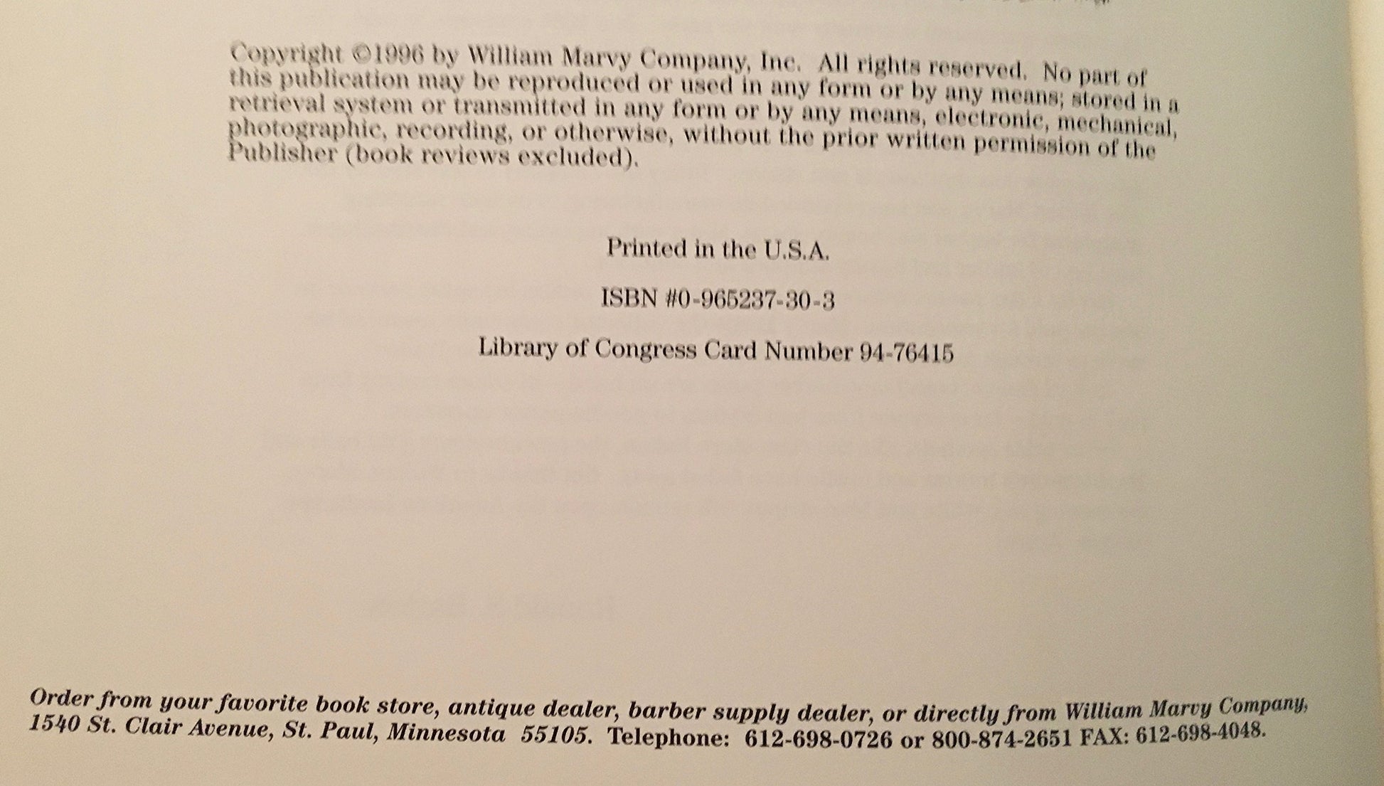 The Vanishing American Barber Shop: An Illustrated History of Tonsorial Art, 1860-1960