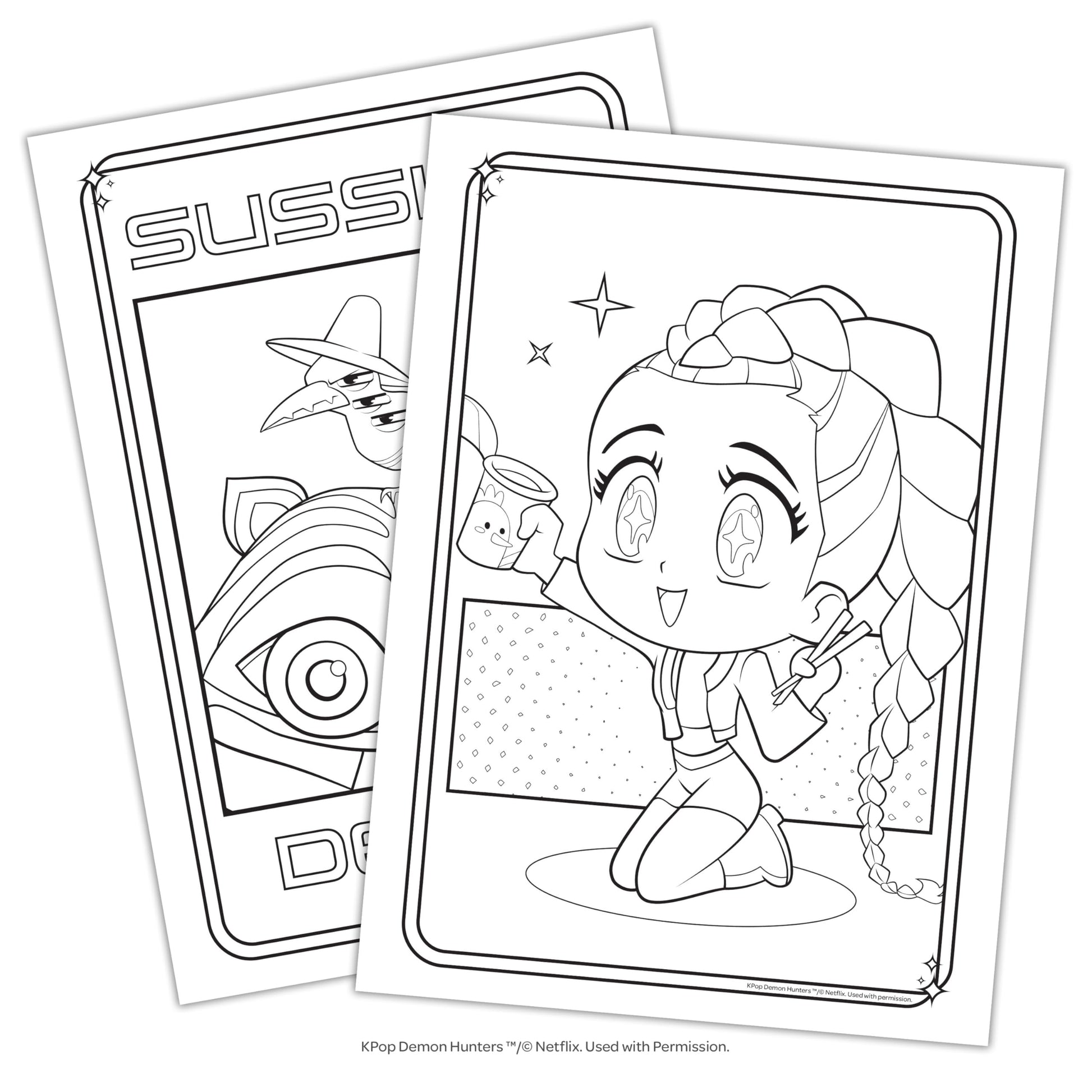 KPop Demon Hunters 40-Page Official Coloring Book  Action-Packed Coloring Book by Bendon