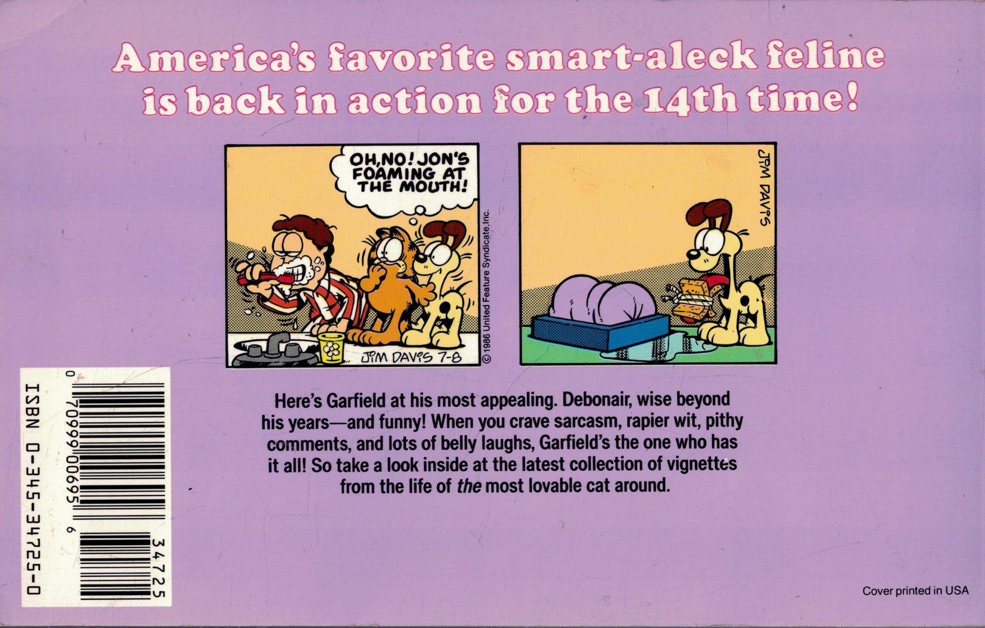 Garfield Swallows His Pride (His 14th Book)