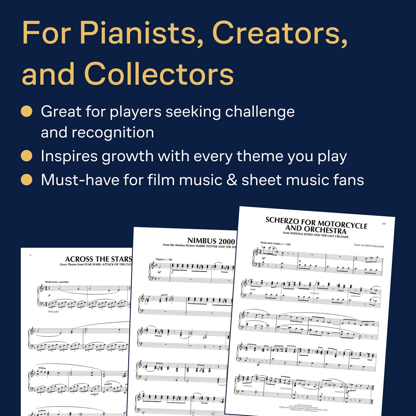 The John Williams Piano Anthology  Songbook for Intermediate to Advanced Pianists  40+ Iconic Movie Themes for Piano Solo - Star Wars, Harry Potter, Jurassic Park, Indiana Jones