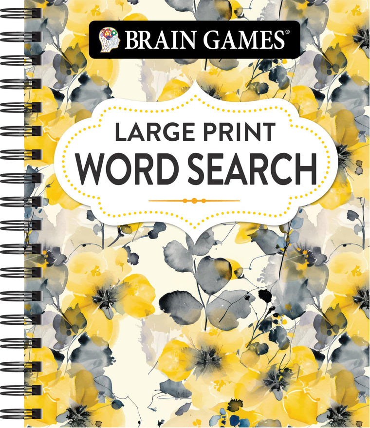 Brain Games - Large Print Word Search (Floral)