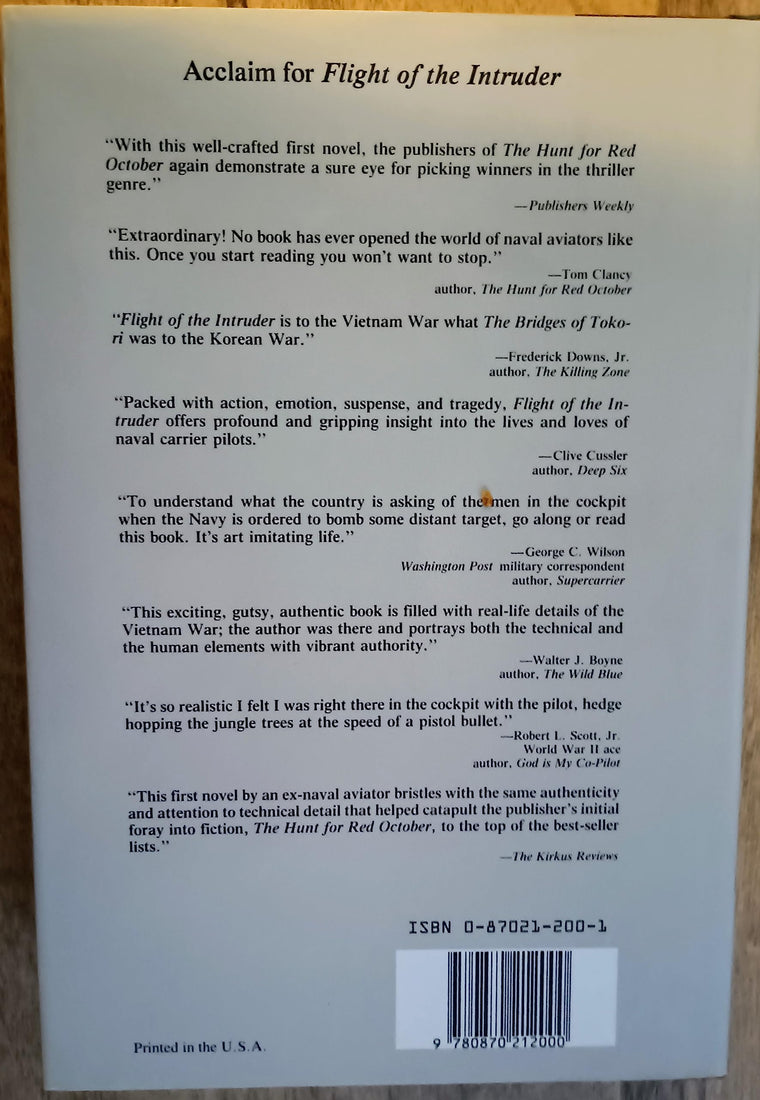 Flight of the Intruder — back cover