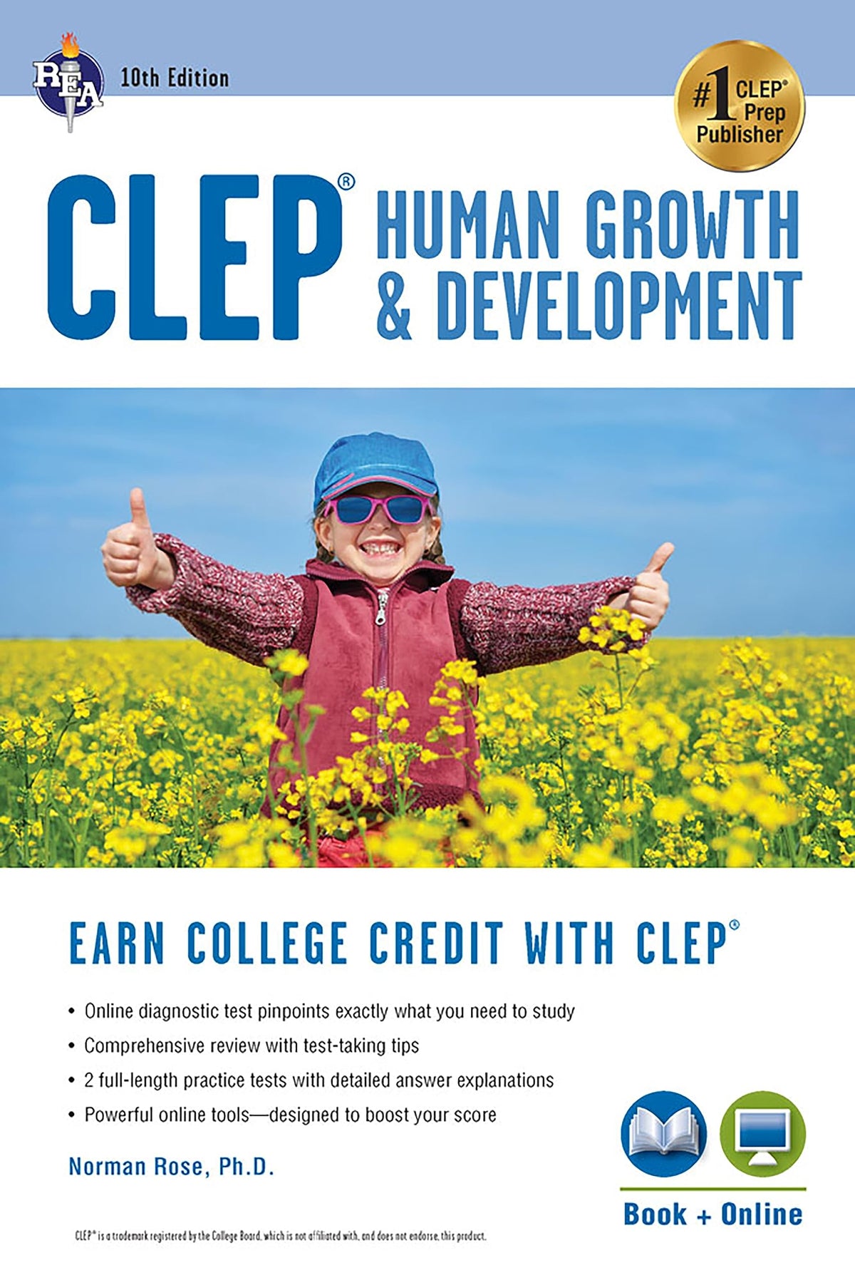 CLEP Human Growth & Development, 10th Ed., Book + Online (CLEP Test Preparation)