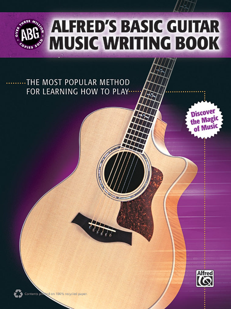 Alfred's Basic Guitar Music Writing Book: The Most Popular Method for Learning How to Play (Alfred's Basic Guitar Library)