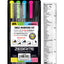 G.T. Luscombe Company, Inc. Zebrite Bible Marking Kit  No Bleed Pigmented Ink  No Fading or Smearing  Double Ended Highlighters, Note Pen & Books of the Bible Ruler/Bookmark (Set of 5 + Ruler)