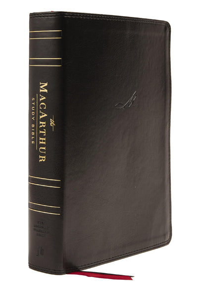 NASB, MacArthur Study Bible, Black Leathersoft, 1995 Text, Comfort Print: Unleashing God's Truth One Verse at a Time (Holy Bible, New American Standard Bible)