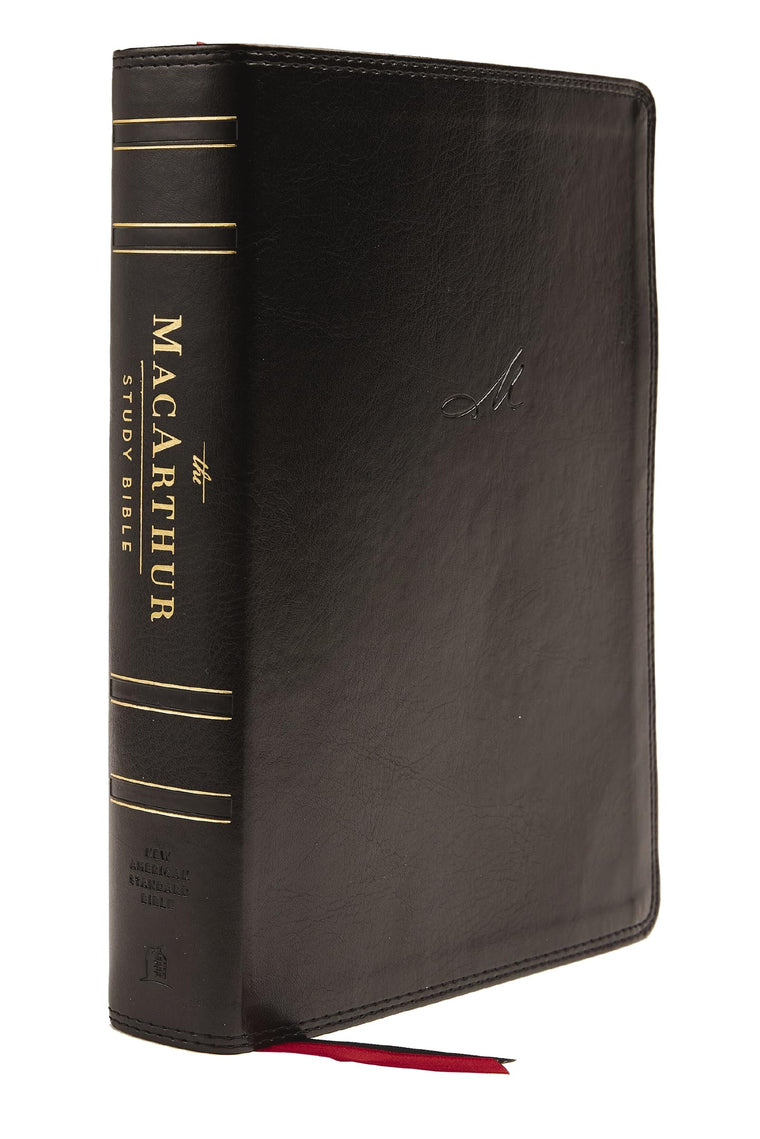 NASB, MacArthur Study Bible, Black Leathersoft, 1995 Text, Comfort Print: Unleashing God's Truth One Verse at a Time (Holy Bible, New American Standard Bible)