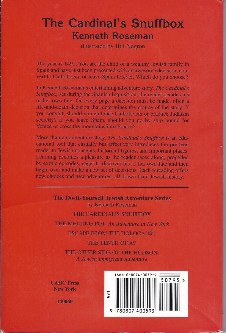 Cardinal's Snuffbox — back cover