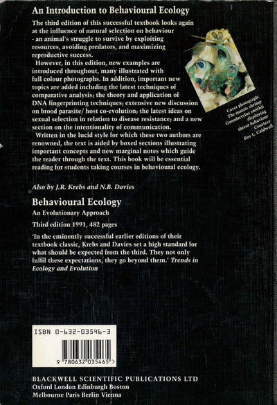 An Introduction to Behavioural Ecology