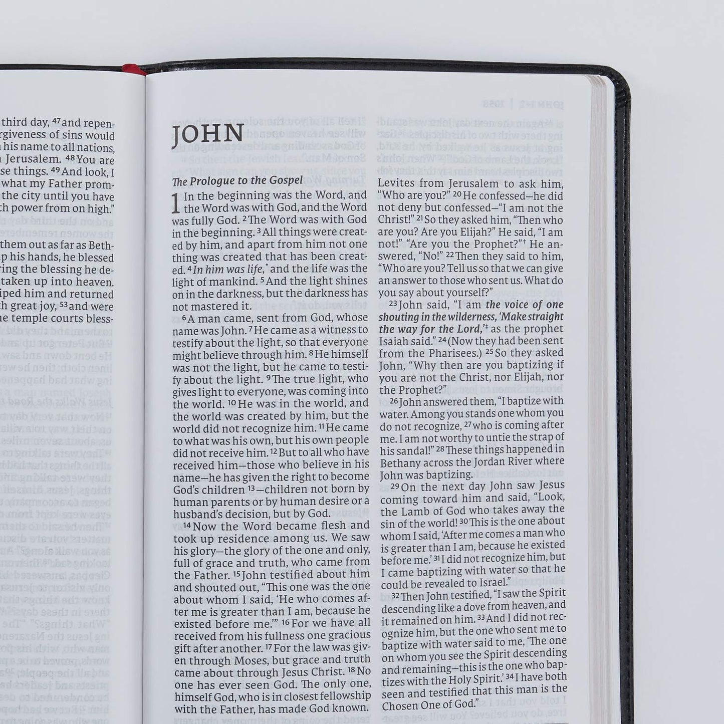 NET Bible, Thinline Large Print, Leathersoft, Black, Comfort Print: Holy Bible