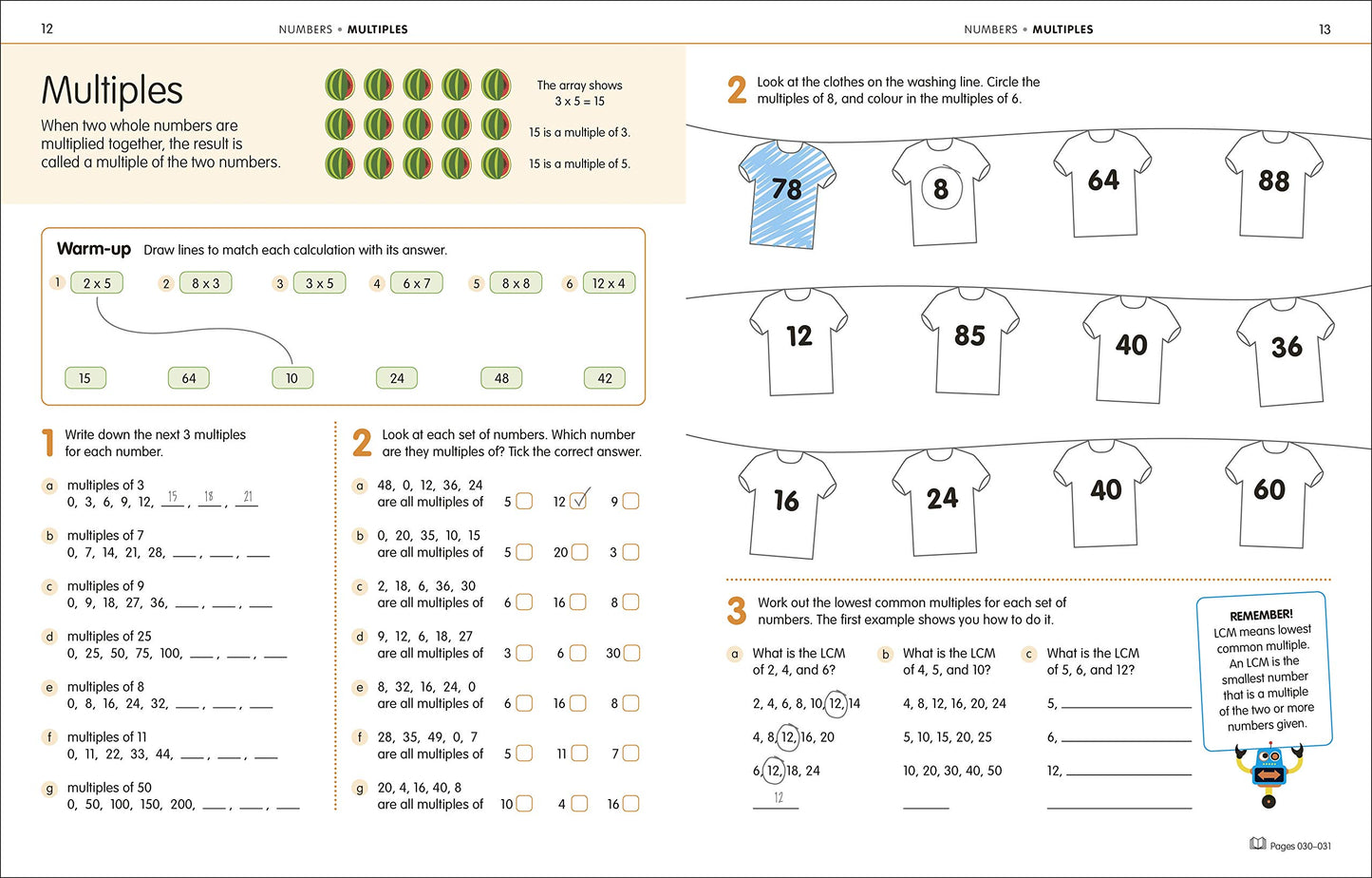 How to Be Good at Math Workbook, Grades 4-6: The simplest-ever visual workbook (DK How to Be Good at)