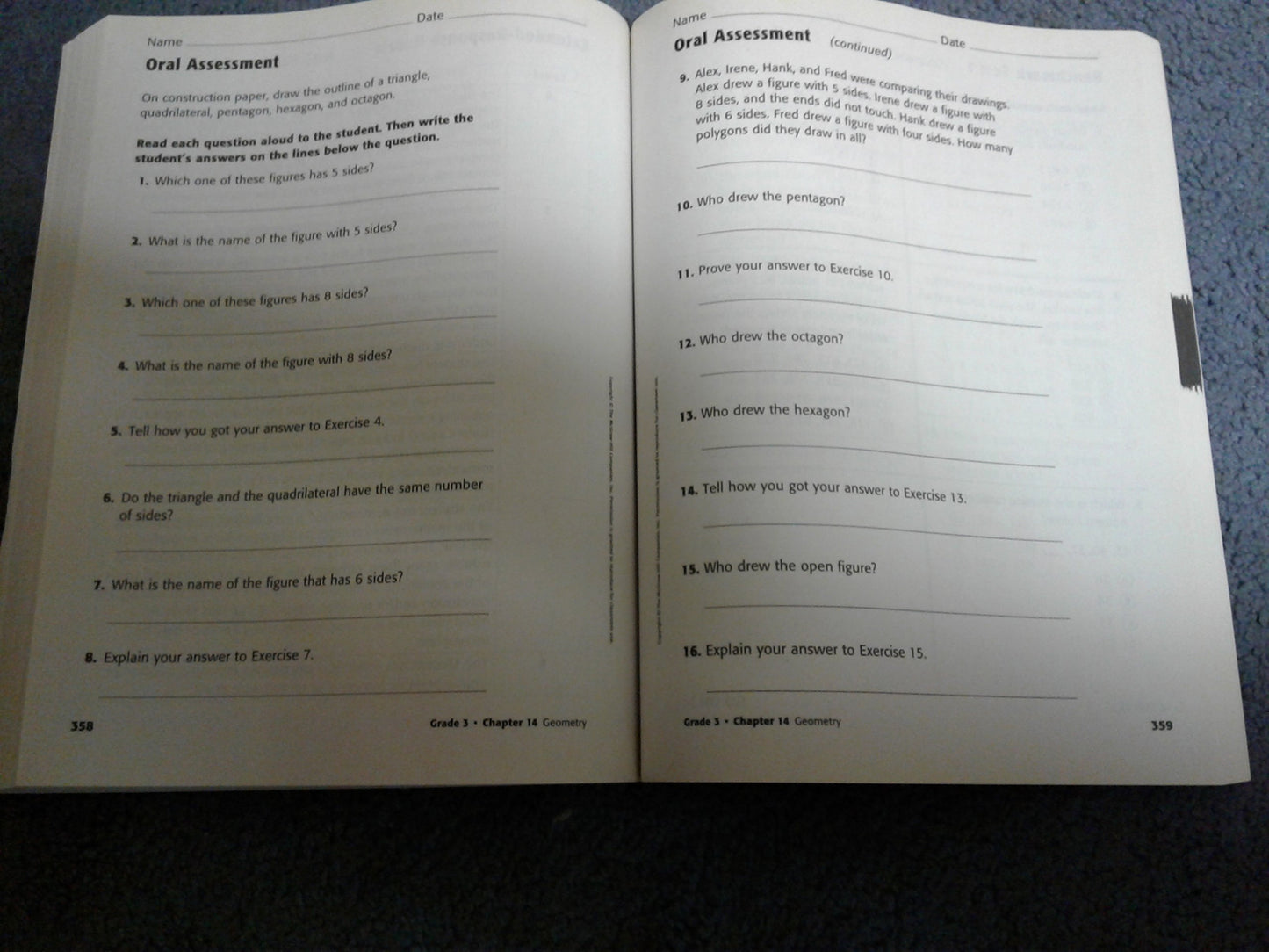 My Math Grade 3 Assessment Masters by John A. Carter