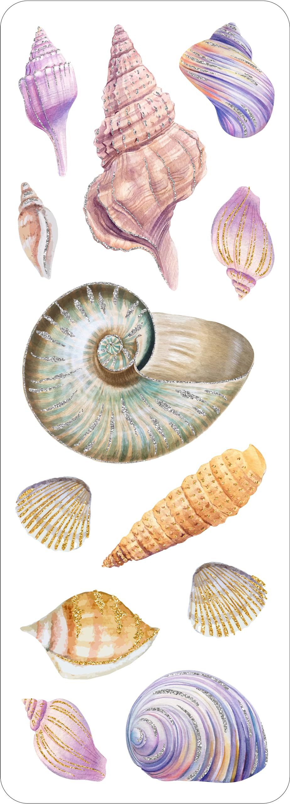 Seashells Sticker Set (over 100 stickers)