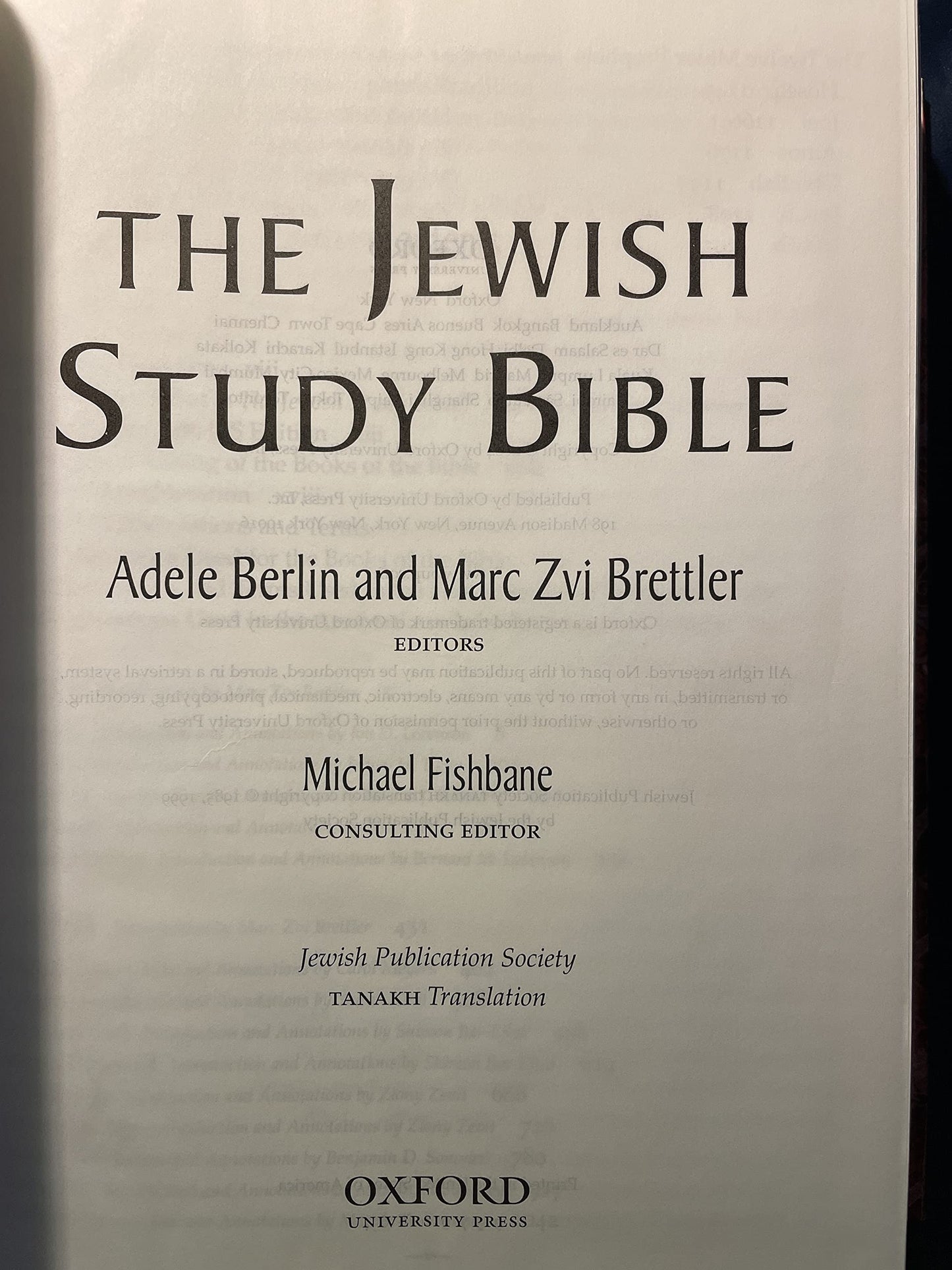 The Jewish Study Bible: Featuring The Jewish Publication Society | New