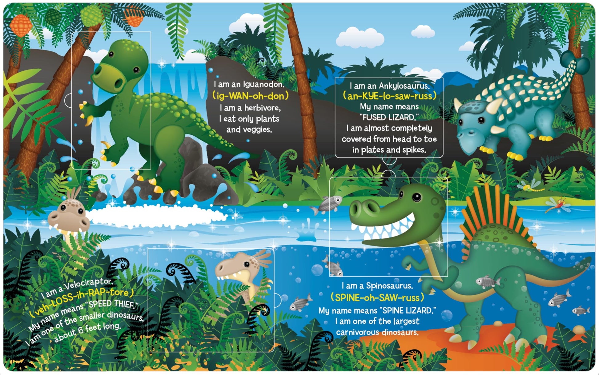 Learn About Dinosaurs - Lift the Flap Activity Kids Books - Childrens Books, Toddler Books