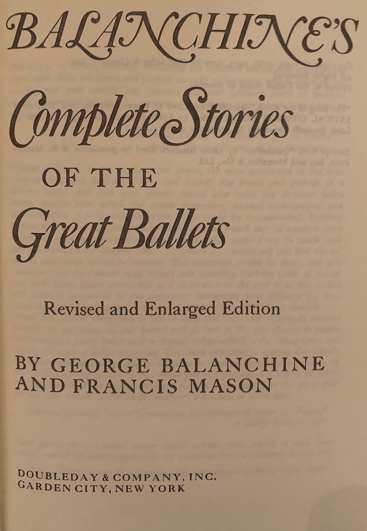 Balanchine's Complete Stories of the Great Ballets, Revised