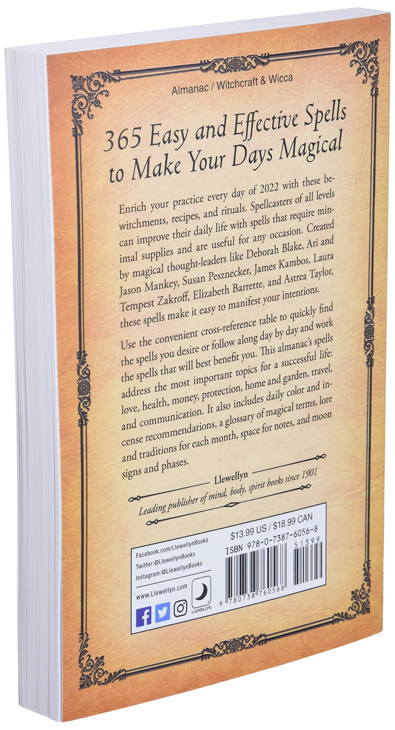 Llewellyn's 2022 Witches' Spell-A-Day Almanac