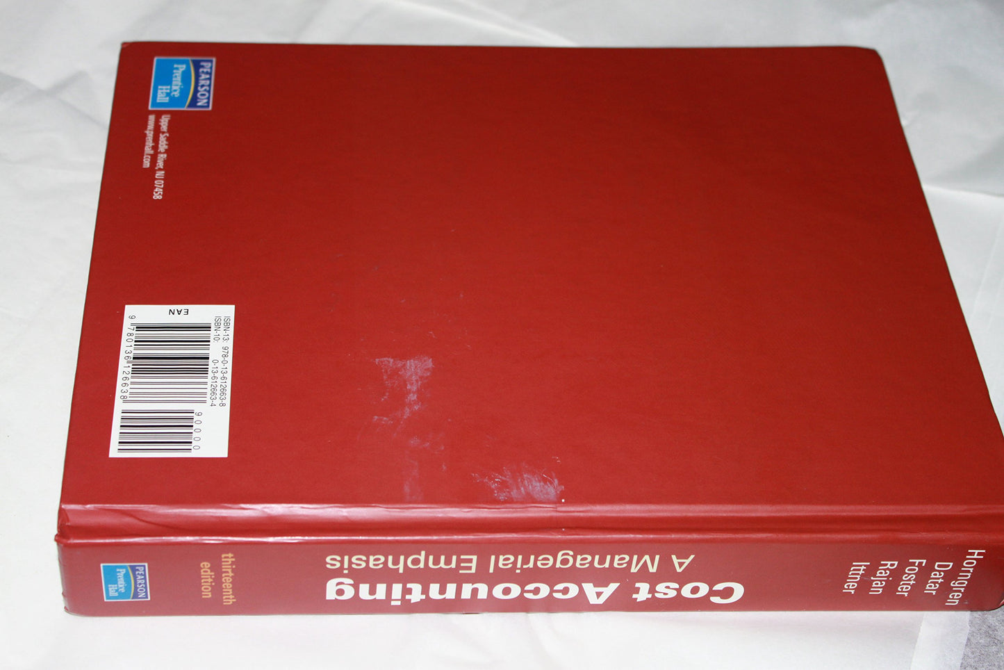 Cost Accounting: A Managerial Emphasis, 13th Edition