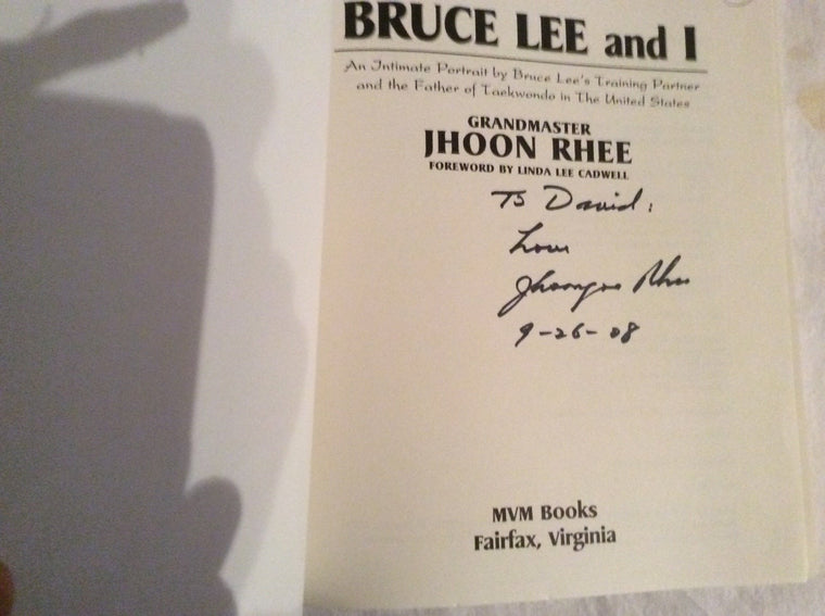 Bruce Lee and I — back cover