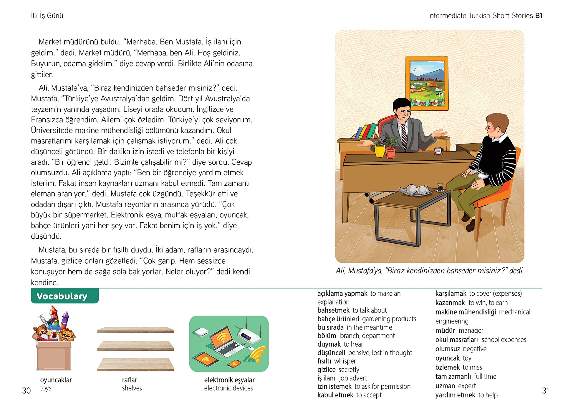 Intermediate Turkish Short Stories - Based on a comprehensive grammar and vocabulary framework (CEFR B1) - with quizzes , full answer key and online audio: 3 (Foxton's Turkish Graded Readers)