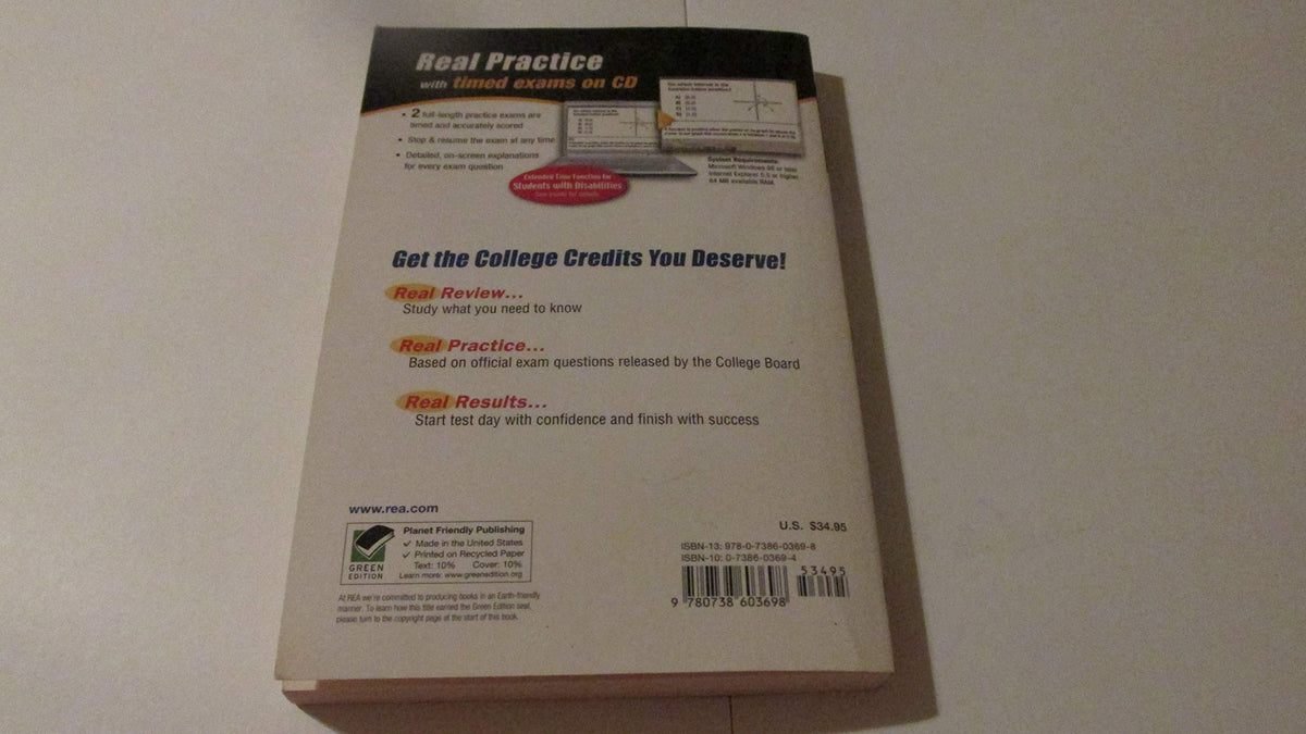 CLEP College Mathematics w/CD-ROM (CLEP Test Preparation)