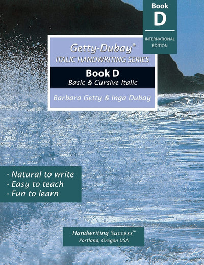 Getty-Dubay Italic Handwriting Series: Book D