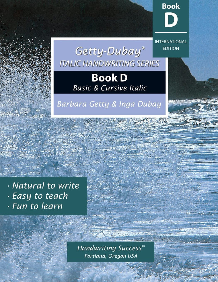 Getty-Dubay Italic Handwriting Series: Book D