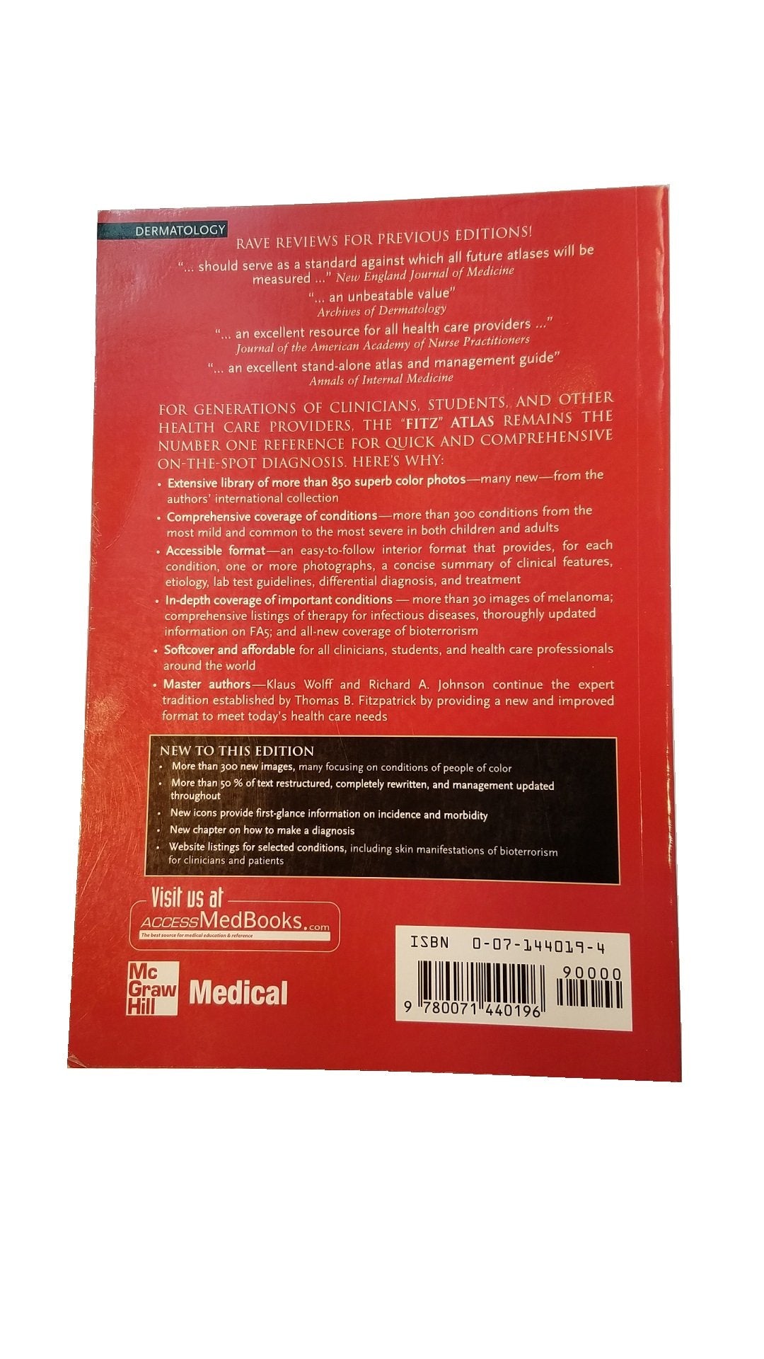 Fitzpatrick's Color Atlas & Synopsis of Clinical Dermatology