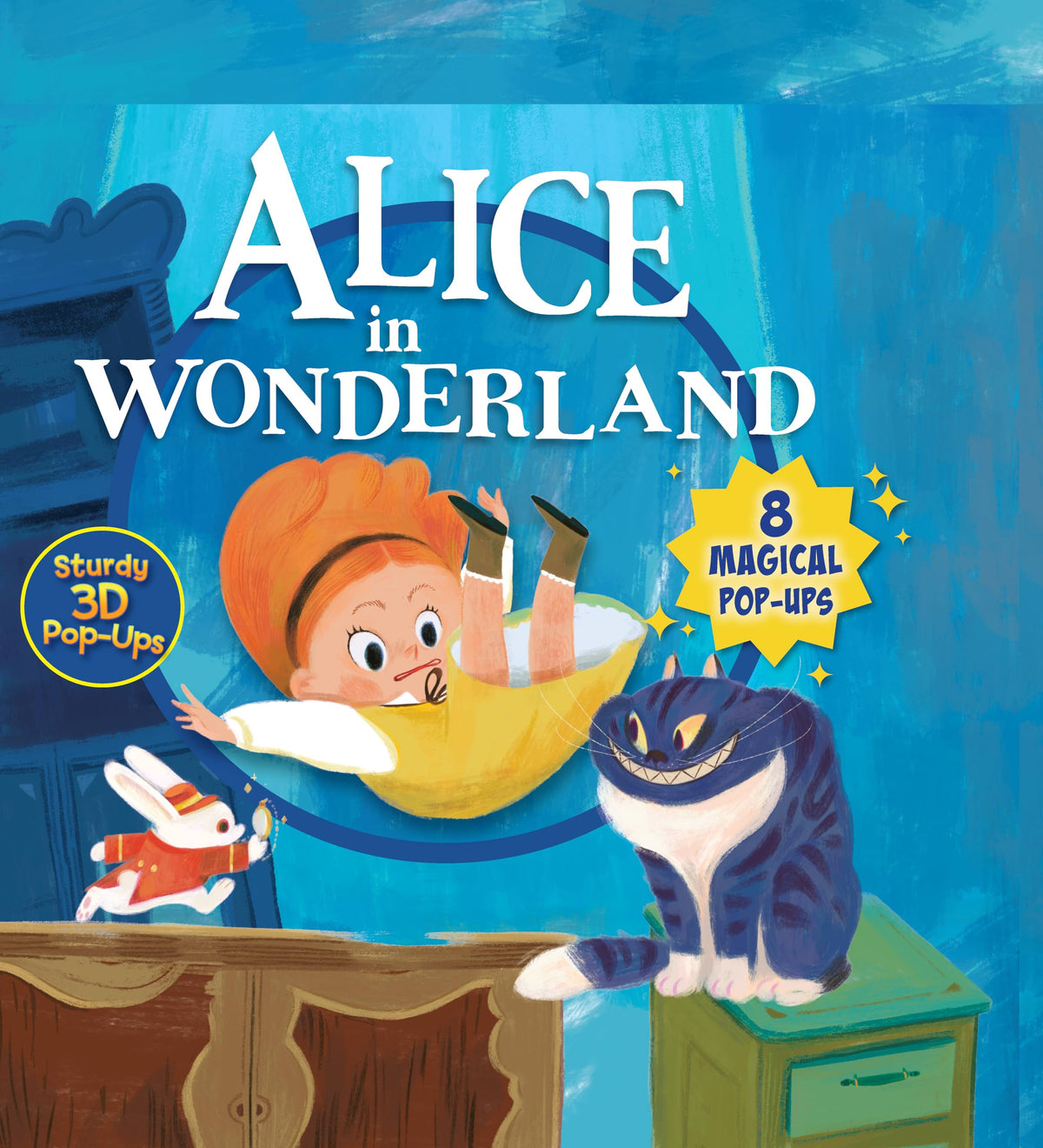 Alice in Wonderland: 8 Magical Pop-Ups (Happy Fox Books) Pop-Up Book for Kids Ages 3 and Up - Mad Hatter, Queen of Hearts, and More