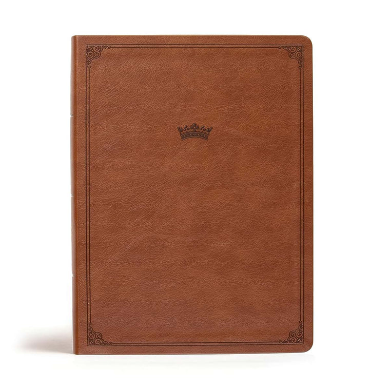 CSB Tony Evans Study Bible, British Tan LeatherTouch, Black Letter, Study Notes and Commentary, Articles, Videos, Charts, Easy-to-Read Bible Serif Type