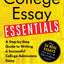 College Essay Essentials: A Step-by-Step Guide to Writing a Successful College Admissions Essay