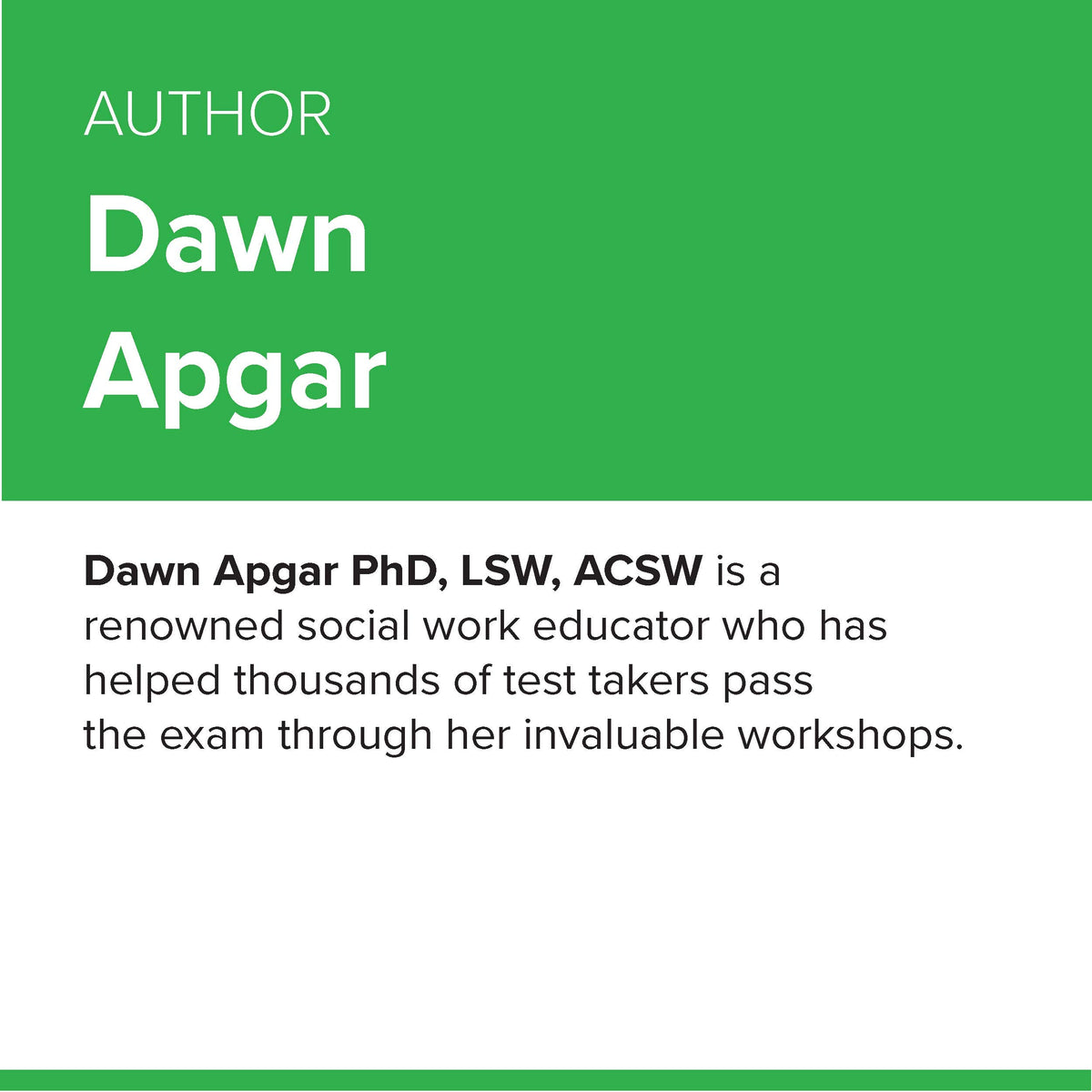 Social Work Licensing Masters Exam Guide: Study Guide for LMSW Licensing Exam - Book + Online Exam Prep from Dawn Apgar, Customized Study Plan, Practice Test & Lessons, Online Study Community
