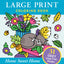 Large Print Coloring Book - Home Sweet Home - Big and Simple Designs for All Ages