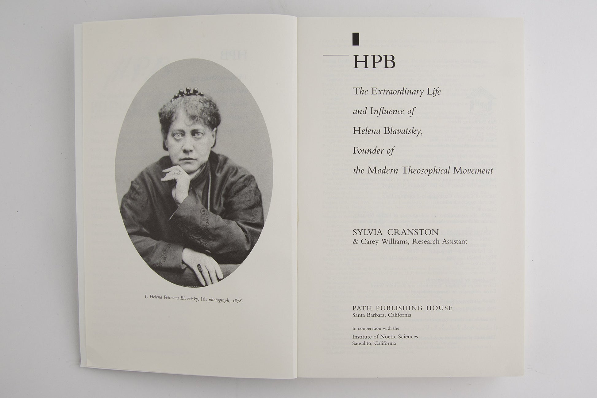 H. P. B.: The Extraordinary Life & Influence of Helena Blavastsky