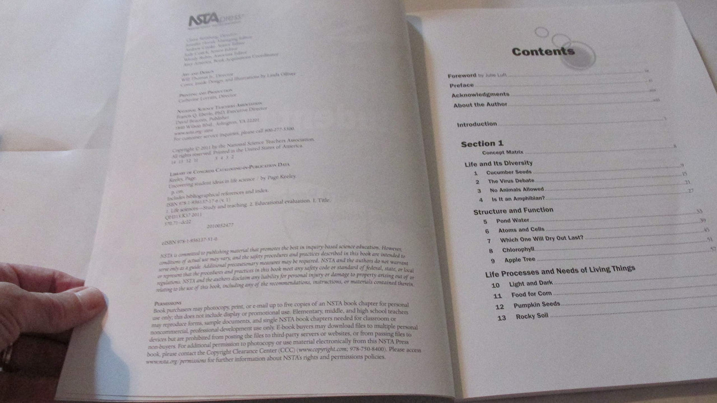Uncovering Student Ideas in Life Science, Volume 1: 25 New Formative Assessment Probes