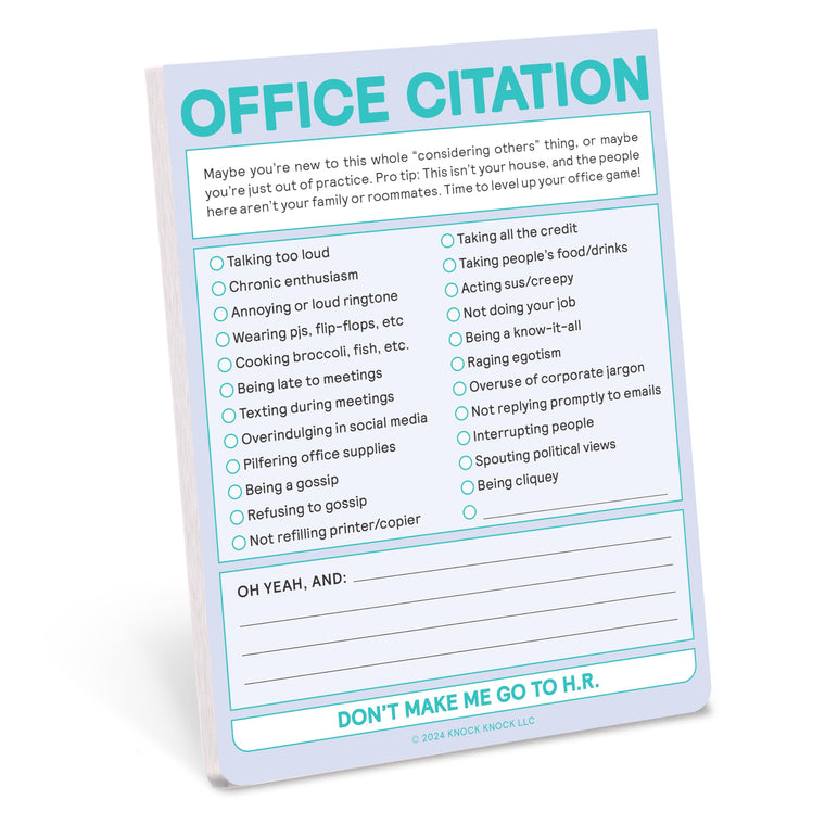 Knock Knock Office Citation Nifty Note (Second Edition) (Knock Knock Nifty Notes)