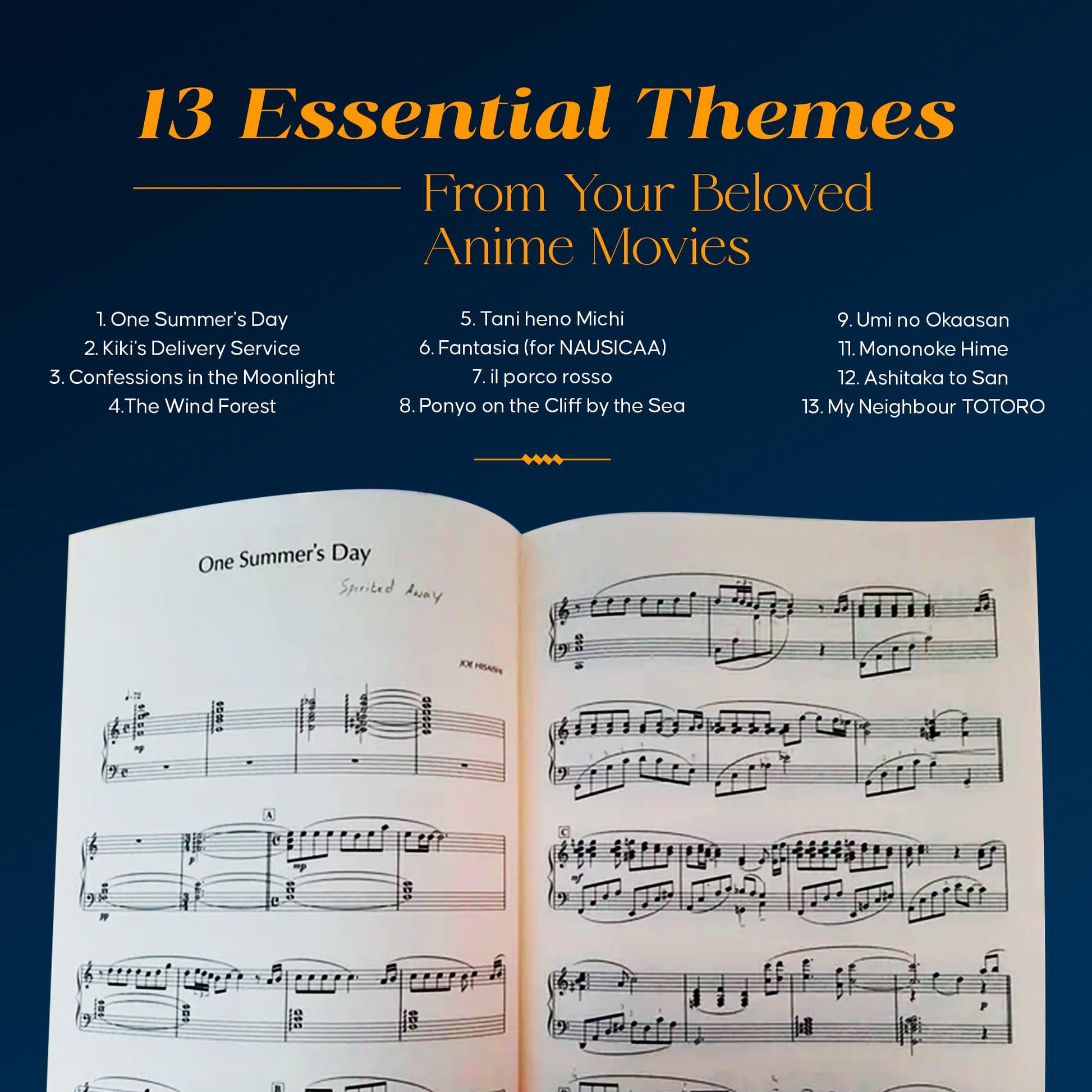 Ghibli Best Stories Piano Book - Original Edition  Studio Ghibli Sheet Music Collection for Piano Solo  13 Iconic Film Themes from Miyazaki Movies  Anime Songbook