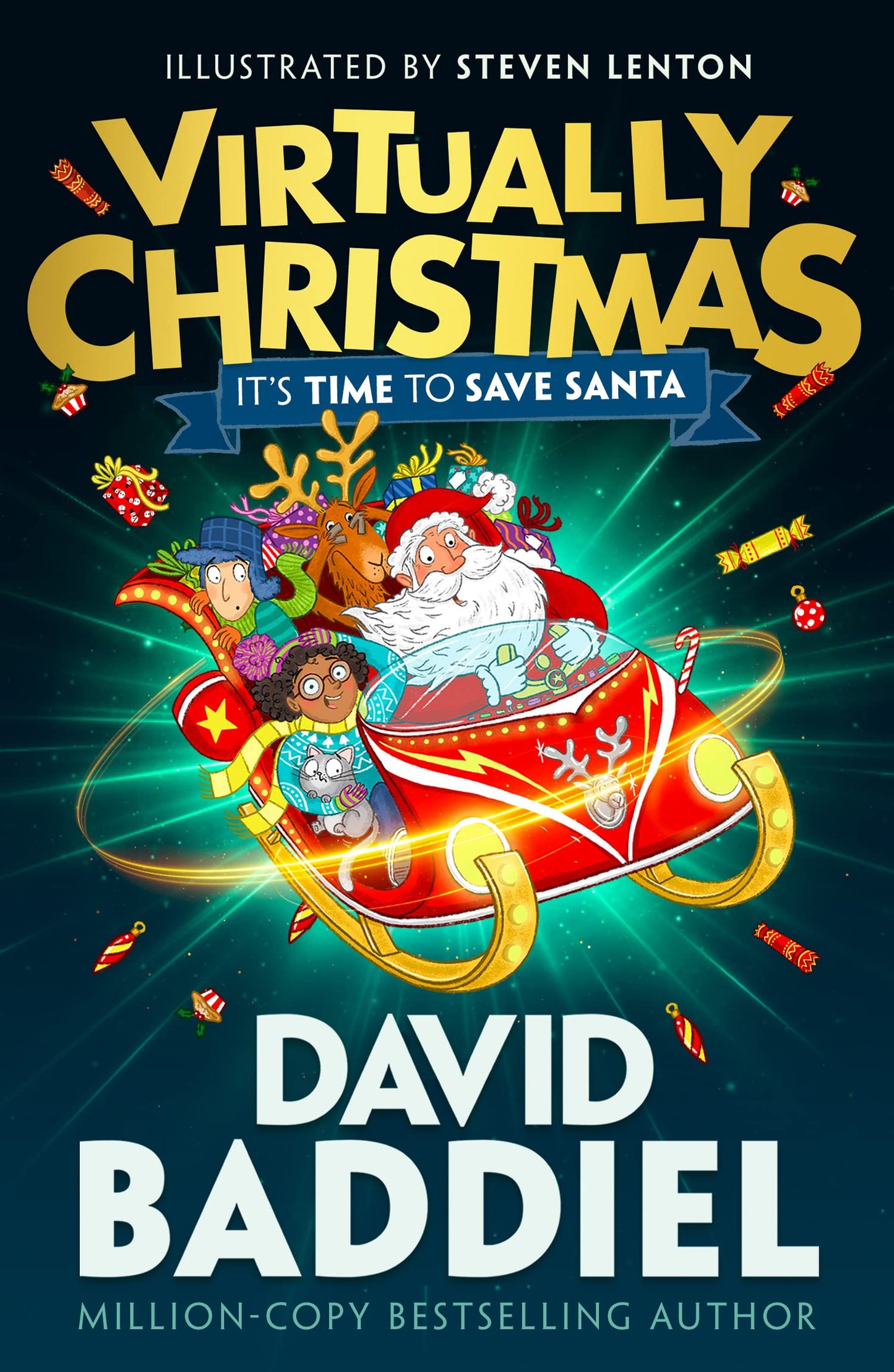 Virtually Christmas: A funny illustrated childrens book from million-copy bestseller David Baddiel - fantastic festive fun for kids!
