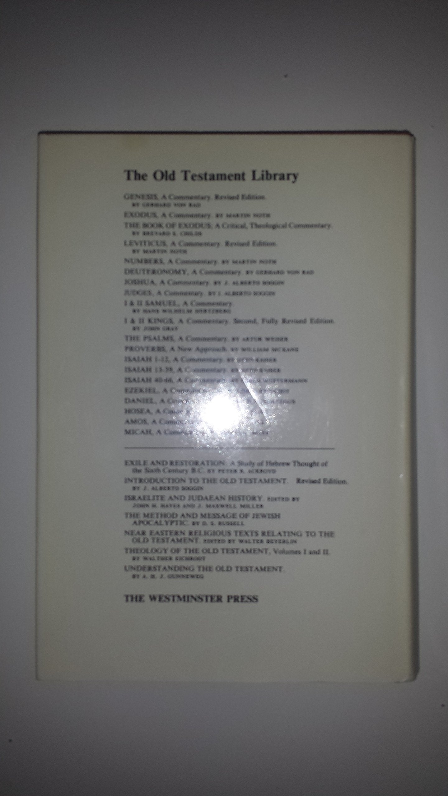 A History of Israel (Westminster AIDS to the Study of the Scriptures)