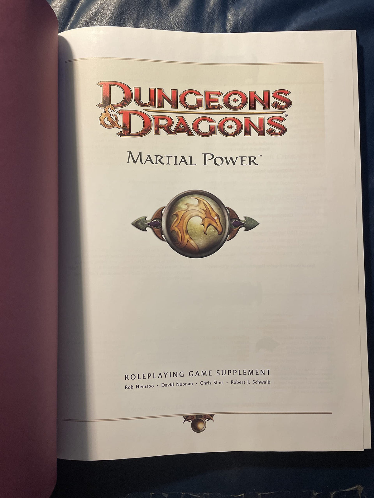 Martial Power: A 4th Edition D&D Supplement (D&D Rules Expansion)