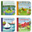 Nature Friends Lift-a-Flap Boxed Set 4-Pack: Little Red Barn, Little Blue Boat, Little Green Frog, and Little Yellow Bee (Chunky Lift a Flap)