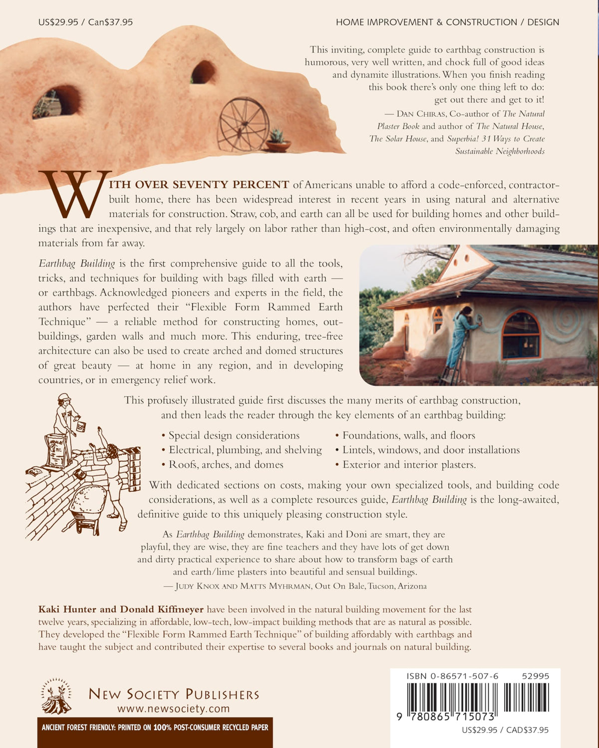 Earthbag Building: The Tools, Tricks and Techniques (Mother Earth News Wiser Living Series, 8)