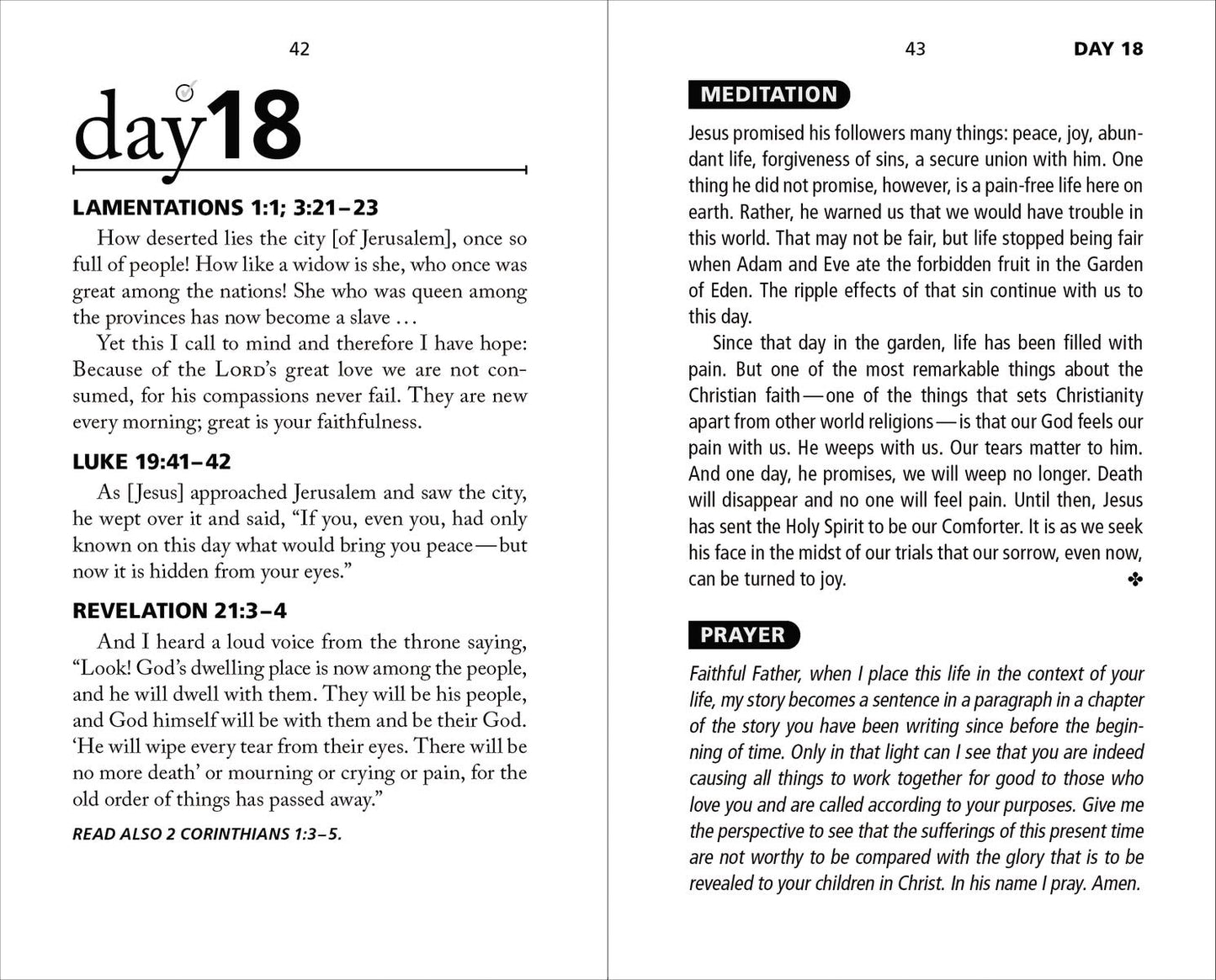 NIV, Once-A-Day 40 Days to Easter Devotional, Paperback