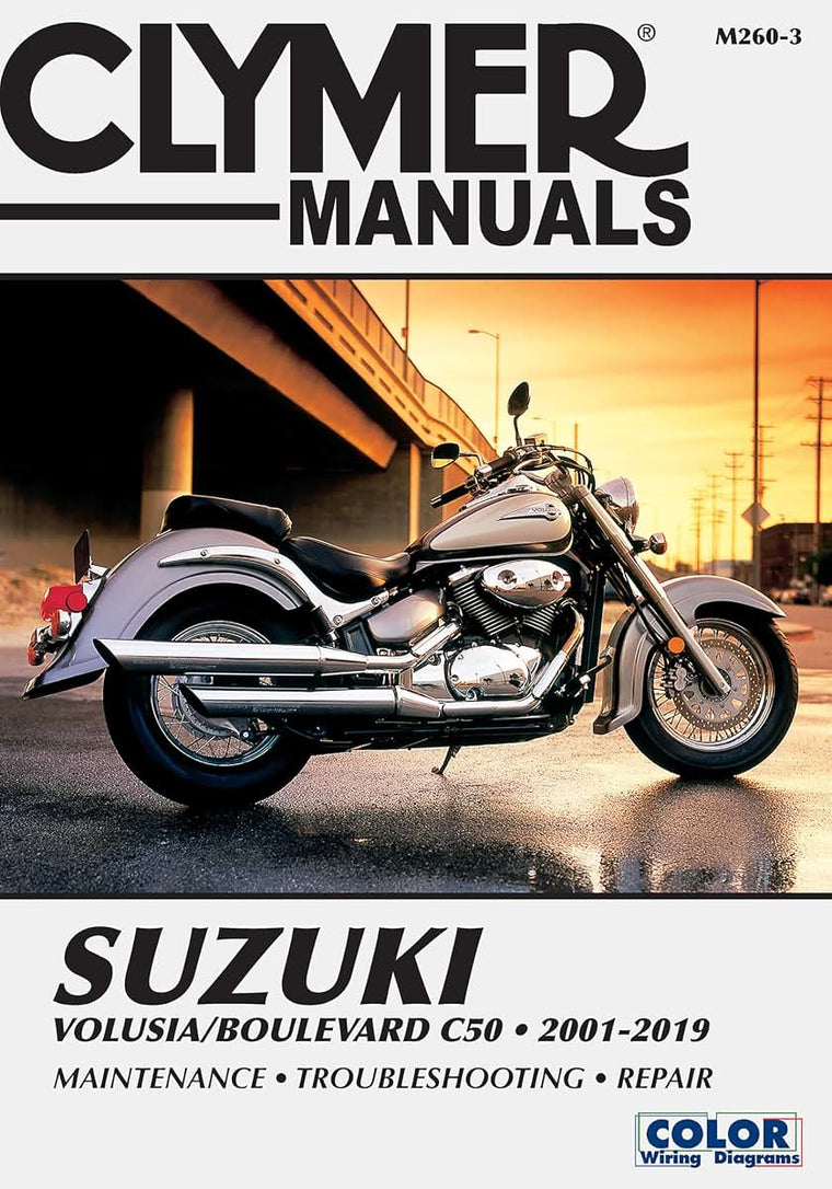 Suzuki Volusia/Boulevard C50 (2001-2019) Clymer Repair Manual: Maintenance * Troubleshooting * Repair (Clymer Powersport)