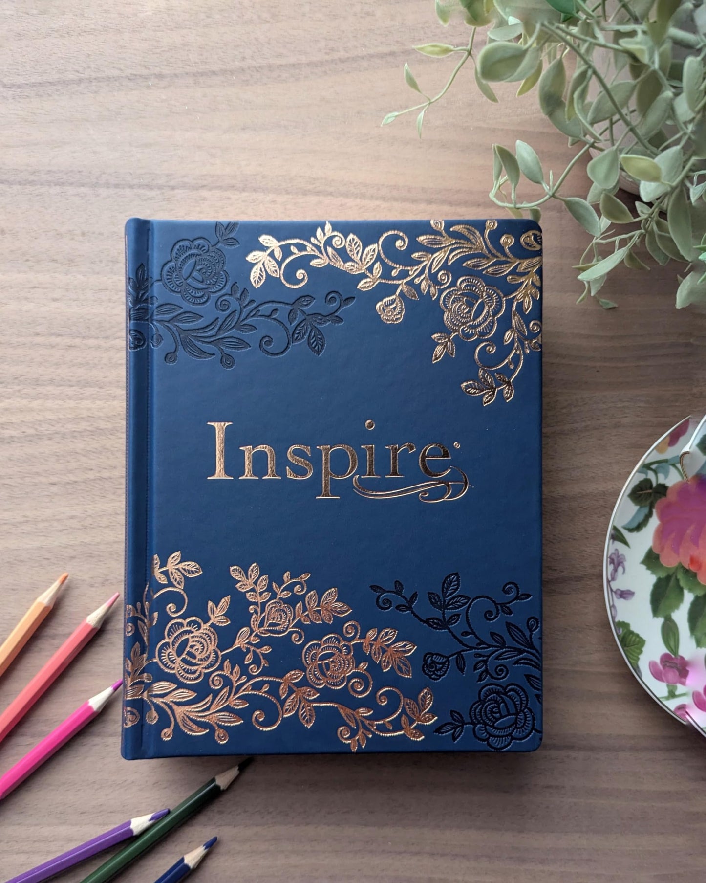 Inspire Bible NLT, Filament Enabled (Hardcover LeatherLike, Navy)