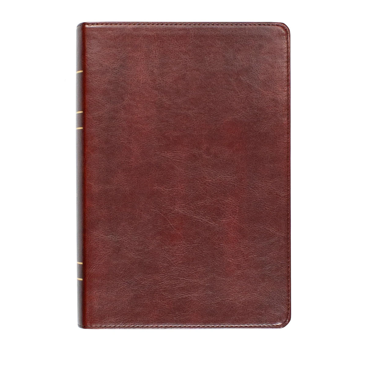 LSB Holy Bible, Large Print, Brown Imitation Leather: Legacy Standard Bible with Inside Column Cross References, 40 GSM paper, 2 Ribbon Markers, and Gold Gilded Page Edges