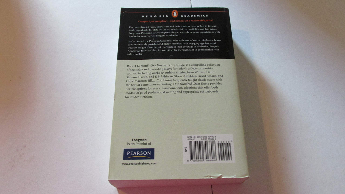 One Hundred Great Essays (Penguin Academics Series) (4th Edition)